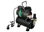 Compressore Per Aerografo Con 2 Ventole E Serbatoio Da 3 Litri Per Funzionamento Continuo AS-326