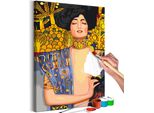 Pittura In Tessuto Non Tessuto Con Numeri - Gustav Klimt: Giuditta E La Testa Di Oloferne 40X60 Cm Persone N-A-1448-E-A