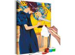 Pittura In Tessuto Non Tessuto Con Numeri - Gustav Klimt: Musica 40X60 Cm Persone N-A-1451-E-A