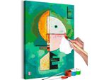 Pittura In Tessuto Non Tessuto Con Numeri - Vasily Kandinsky: Upward 40X60 Cm Abstract N-A-1467-E-A