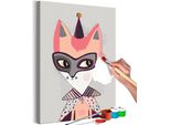 Tessuto Non Tessuto Pittura Con I Numeri - Festa In Costume 40X60 Cm Per Bambini N-A-1509-E-A