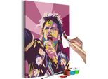 Pittura In Tessuto Non Tessuto Con Numeri - Michael Jackson 40X60 Cm Persone N-A-1561-E-A