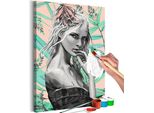 Tessuto Non Tessuto Pittura Per Numeri - Ragazza Del Prato 40X60 Cm Persone N-A-1640-E-A