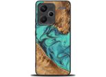 Custodia In Legno Per Xiaomi Redmi Note 13 Pro+ 5G, Bewood Unique Turchese