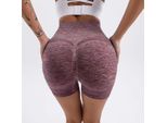 Leggings Corti Push Up - Bordeaux/S KP15678