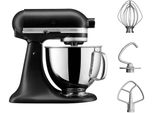 KITCHENAID Küchenmaschine Artisan 5KSM125EBM, schwarz (matt schwarz), B:24cm H:36cm T:37cm, Küchenmaschinen, matt schwarz