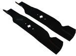 2 X 49 Cm Set Di Lame Per Trattorini Per Yard Man Af 6135 Hf 7160 Tf 4120 Tf 7135