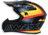 Casco Motocross Malossi Nero Rosso Giallo Taglia S