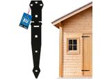 Kotarbau® Cerniere A Tiro 200 Mm Cerniera Dell'anta Cerniera Dell'anta Verniciata A Polvere Cerniera Dell'avvolgibile Cerniera A Croce Cerniera Dell'anta Cerniera Della Porta Cerniera Nera Inox Top