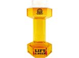 Winkee - Bicchiere Da Birra Con Manubri - Capacità 0,68 Litri I Bicchiere Da Birra Divertente Per Mezza Lager Chiara O Pilsner I Potenziamento Muscolare Bevendo Birra