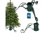 Kotarbau® Supporto Per Albero Di Natale Con Serbatoio D'acqua In Acciaio Supporto Per Albero Verde Supporto Per Albero Di Natale Decorativo Con Foglia Supporto Per Albero Di Natale Supporto Per Albero Di Natale