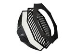 Walimex Pro Studio Softbox Octagon 120Cm, Ruotabile A 360°, Facile Da Montare, Incluso Griglia, Maschera, Adattatore Bowens E Borsa Per Il Trasporto, Ideale Per Ritratti E Scatti Di Bellezza