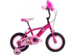 Kinderfahrrad HUFFY Gr. 22, rosa, Fahrräder, Kinder, 22cm, 12 Zoll (30,48cm) hinten: 12 Zoll (30,48cm)