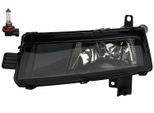 Johns, Fendinebbia Sinistro Adatto A Vw Touran 5T Copertura Nera Con Candeletta