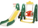 Scivolo Per Bambini Baby Vivo / Scivolo Con Canestro - Froggy In Verde Scuro