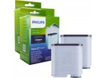Set 2 Pezzi Filtro Acqua Aquaclean Click&Go System Philips Saeco 421946039401 CA6903/10 Calc E Filtro Acqua Per Macchina Da Caffè Macchina Da Caffè