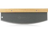 Coltello Per Pizza In Acciaio Inox Mahlzeit Con Manico In Bambù, 36 X 12 Cm, Coltello Per Pesare, Tagliapizza