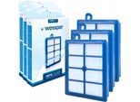 3X Filtro Hepa Antiallergico Wessper Per Aspirapolvere Aeg - Electrolux Philips
