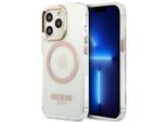 Guess Guhmp13Lhtrmd Iphone 13 Pro / 13 6,1 ZłOty/Oro Custodia Rigida In Metallo Con Profilo Magsafe