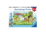 Ravensburger 7833 Puzzle Nella Fattoria Dei Cavalli 2 X 24 Pezzi 7833