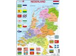 Larsen Puzzle Paesi Bassi - Mappa Politica 48 Pezzi