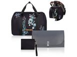 Borsa Fasciatoio Lionelo Ida, Capiente Ed Elegante Organizzatore Per Carrozzina Con 7 Tasche, Scomparti Per Biberon Termici, Cinghie Per Carrozzina - Golden Moments