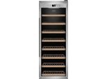 CASO Weinkühlschrank 647 WineSafe 43, G (A-G), schwarz (edelstahl, schwarz), B:39,5cm H:103,5cm T:67,5cm, Weinkühlschränke