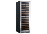 HANSEATIC Weinkühlschrank HWC171FCIA, F (A-G), silber (eh19), B:59,5cm H:177cm T:68cm, Weinkühlschränke, Edelstahlrahmen mit Anti-Fingerprint