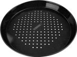 Teglia Professionale Per Pizza Forata Ø 32 Cm Bbq, Teglia Per Pizza Surgelata E Fatta In Casa, Teglia Rotonda Smaltata, Teglia Rotonda Per Pizza, Teglia Resistente Agli Acidi E Al Calore (Colore: Nero)