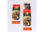 Pastelli Per La Scuola Koh-I-Noor Animali, Set Di 18 Pezzi