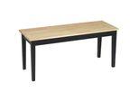 Panca Homcom Panca Da Pranzo A 2 Posti Panca In Legno, Panca Da Cucina Panca Da Soggiorno Per Cucina, Ingresso, Caricabile Fino A 220 Kg, Legno Di Pino, Naturale, 102 X 36 X 45 Cm
