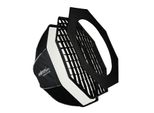 Walimex Pro Studio Softbox Octagon 90Cm, Ruotabile A 360°, Facile Da Montare, Incluso Griglia, Maschera, Adattatore Bowens E Borsa Per Il Trasporto, Ideale Per Ritratti E Scatti Di Bellezza