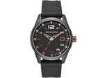 Quarzuhr SKECHERS SLAUSON, schwarz, Armbanduhren, Herren, Armbanduhr, Herrenuhr, Silikonarmband, analog, Tag