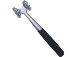Mazza Da Carne Bifacciale In Acciaio Inox | Mazza Da Carne Con Due Superfici Di Lavoro | Lunghezza 22 Cm - Mazza Da Carne [Lavabile In Lavastoviglie] Con 2 Lati | Mazza Da Bistecca | Utensile Da Cucina