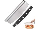 Taglierina Per Pizza Affilata Taglierina Per Pizza Grande Taglierina Per Pizza In Acciaio Inox | Tagliente Coltello Per Pizza Con Foro Per Appendere, Protezione Della Lama Lama Divisoria Per Pizza Coltello Universale