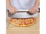 3 X Taglierina Pizza Tagliente Culla Coltello Erbe E Pizza Taglierina Grande Pizza In Acciaio Inox | Tagliente Coltello Pizza Con Foro Per Appendere, Protezione Lama Pizza Divisore Lama Universale Coltello