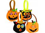 Sacchetti Per Caramelle Di Halloween In Feltro 4 Pezzi