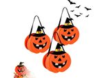 Set Sacchetti Per Caramelle A Forma Di Zucca Di Halloween 3 Pezzi