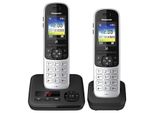 Panasonic Schnurloses Telefon-Set mit Anrufbeantworter KX-TGH722GS silber-schwarz