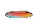 Brilliant Heida Led Deckenaufbau-Paneel 48Cm Schwarz, Metall/Kunststoff, 1X 30 W Led Integriert, (Lichtstrom: 3000Lm, Lichtfarbe: 3000-6500K)