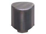 Hocker MCW-L74, Sitzhocker Holzhocker, Holz Mvg-Zertifiziert Industrial, Metall-Optik GebüRstet