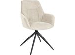 CLP Esszimmerstuhl Jules Stoff Farbe:Creme