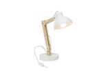 Brilliant Lampe Moda Tischleuchte Weiß 1X A60, E27, 25W, Geeignet FüR Normallampen (Nicht Enthalten) Mit Schnurzwischenschalter