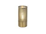 Brilliant Lampe Gracian Tischleuchte Messing GebüRstet 1X A60, E27, 60W, G.F. Normallampen N. Ent. FüR Led-Leuchtmittel Geeignet Mit Schnurzwischenschalter