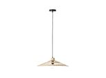 Brilliant Pirae Pendelleuchte 1Flg Schwarz/Natur Innenleuchten,Pendelleuchten 1X A60, E27, 40W, Geeignet FüR Normallampen (Nicht Enthalten) In Der HöHe Einstellbar / Kabel KüRzbar