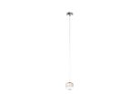 Brilliant Rafa Led Pendelleuchte 1Flg Chrom/Rauchglas Innenleuchten,Pendelleuchten 1X 7W Led Integriert, (Lichtstrom: 437Lm, Lichtfarbe: 3000K) In Der HöHe Einstellbar / Kabel KüRzbar