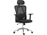 Clp BüRostuhl Ergonomisch Bryden, Schreibtischstuhl HöHenverstellbar, Chefsessel Mit Armlehnen Und KopfstüTze, Gepolsterter Drehstuhl
