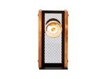 Brilliant Lampe, Calandra Tischleuchte Schwarz/Holzfarbend, 1X A60, E27, 42W, Holz Aus Nachhaltiger Waldwirtschaft (Fsc)