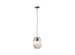 Brilliant Lampe, Slope Pendelleuchte 23Cm Schwarz/Natur, 1X A60, E27, 40W, Kabel KüRzbar / In Der HöHe Einstellbar