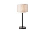 Brilliant Lampe, Odar Tischleuchte Schwarz/Beige, 1X A60, E27, 42W, Mit Schnurzwischenschalter